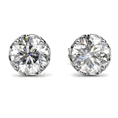 Ohrring 925 Sterling Silber Moissanit Diamant 0,5 Karat