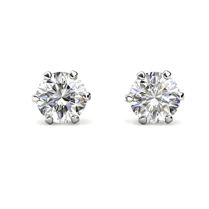 Ohrring 925 Sterling Silber Moissanit Diamant 0,5 Karat