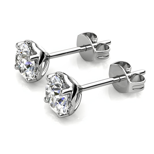 Ohrring 925 Sterling Silber Moissanit Diamant 0,5 Karat